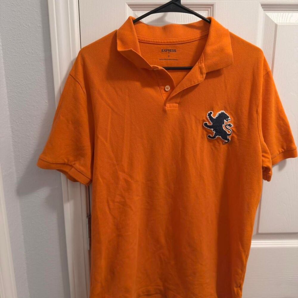 Express Men's Orange Polo-shirts